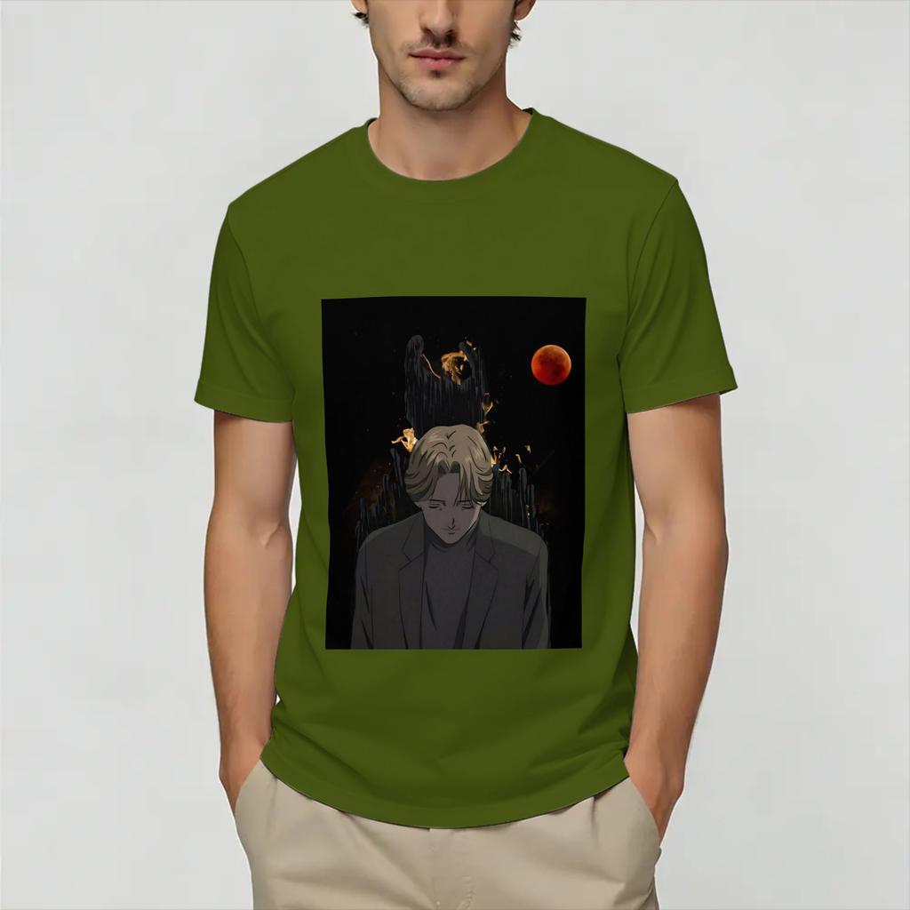 Monster Johan Liebert T Shirt Summer Fashion T Shirts Unisexs 100 Cotton Plus Size 5xl Clothing Short Sleeve Streetwear Tops