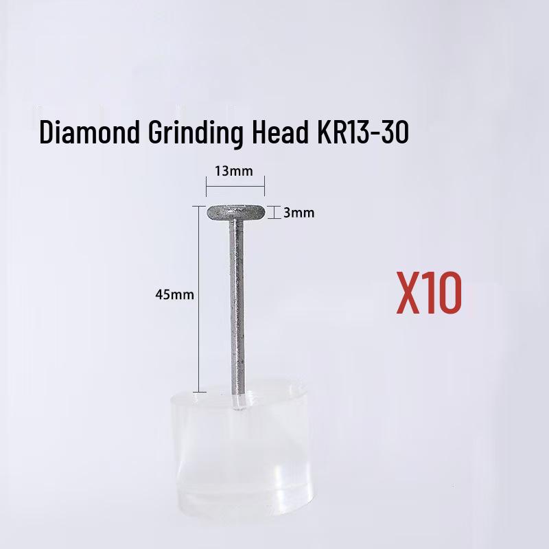 

Lin Guang Diamond Grinding Head 3mm Shank for Jade Carving, K Needle, Straight & Round Edge