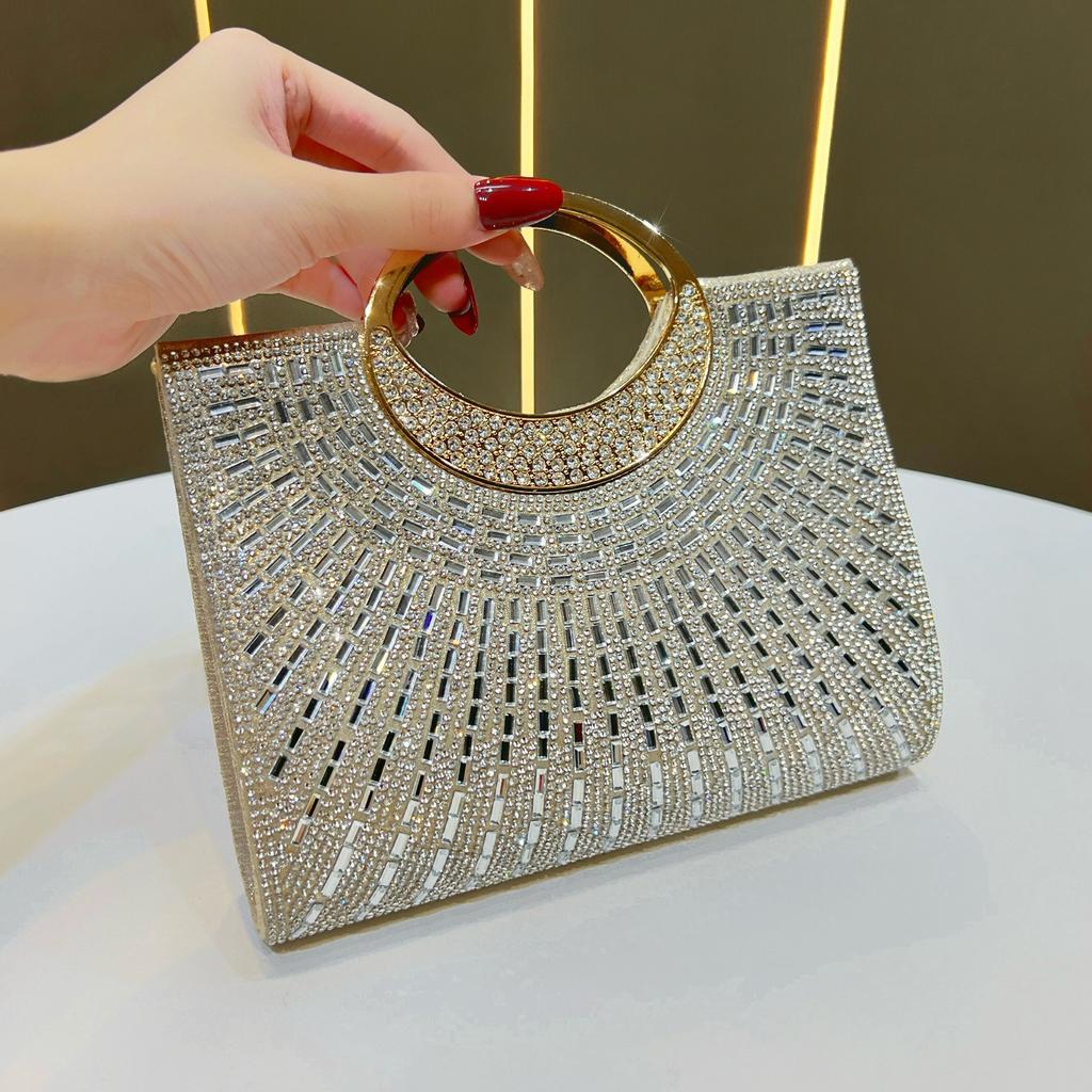 Hand-held Bag, Evening Bag, Diamond-encrusted Handbag, Evening Dress Bag, Cross-body Handbag