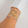 Simple pull small love multi-piece hand rope, colorful versatile sweet heart bracelet