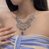Bohemian Style Coin Necklace Versatile Ethnic Charms Necklace Statement Necklace  For Women