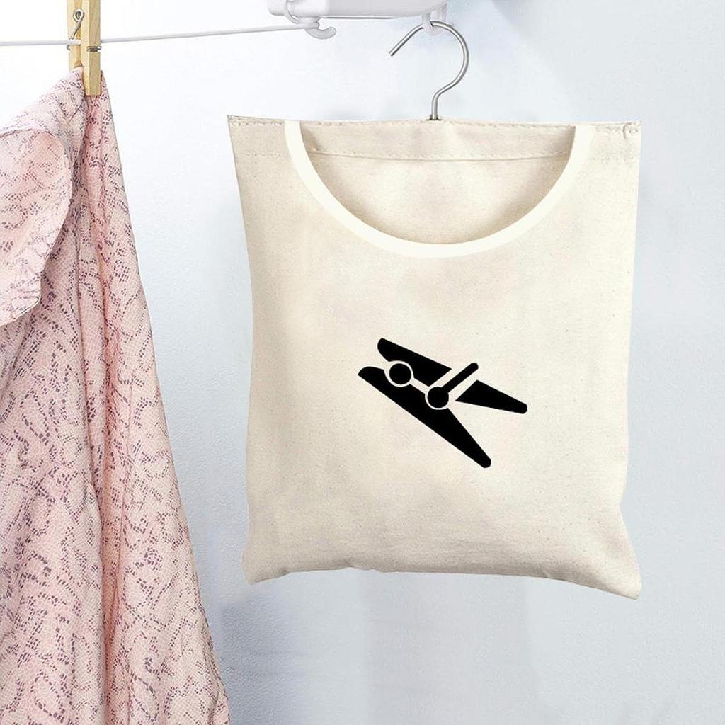 Multifunctional Clothespin Bag Washable Clothes Peg Organizer Space Saving for Home Bathroom Laundry Room Storage Bag
