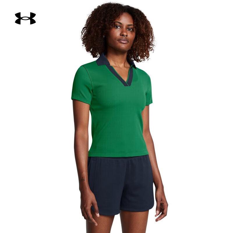 

Under Armour Women s Premier Ribbed Golf Polo Shirt S