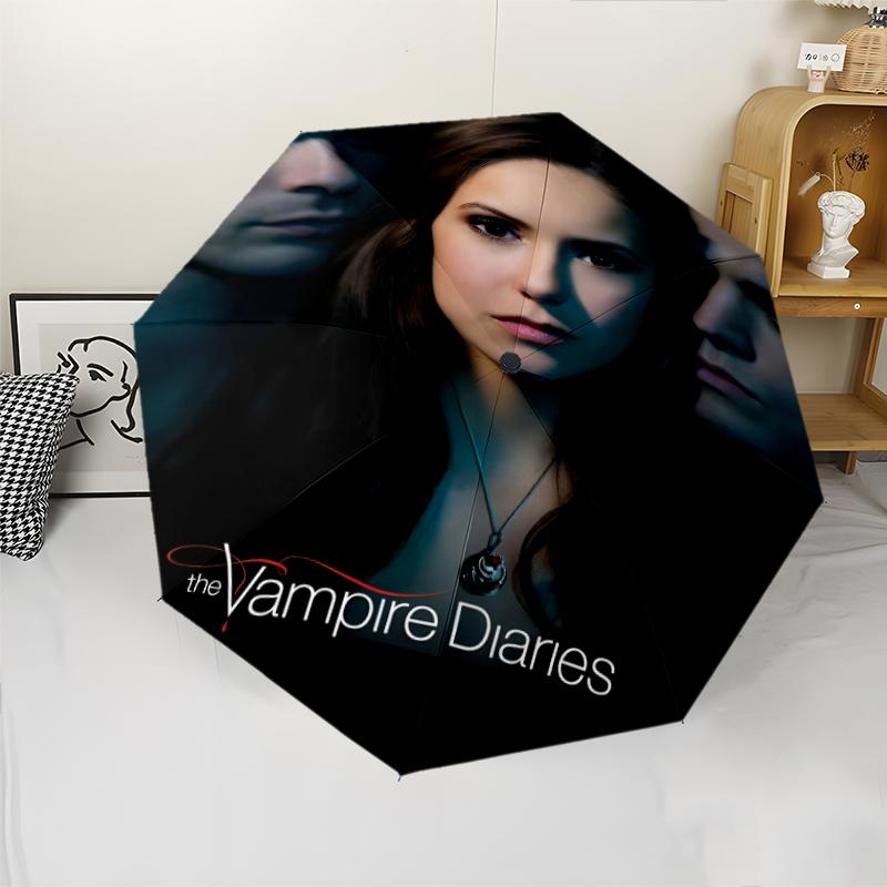 1pc The Vampire Diaries3 Umbrella, Sun Protection, And UV Shielding. It Has Eight Sturdy Ribs for Outdoor Use And Perfect Gift