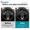 Weicher Kohlefaser-Aufkleber für Mazda MX-5 MX5 Miata Roadster ND ND2 MK4 2015-2025/Fiat 124 Spider 2016-2020 Auto-Lenkrad