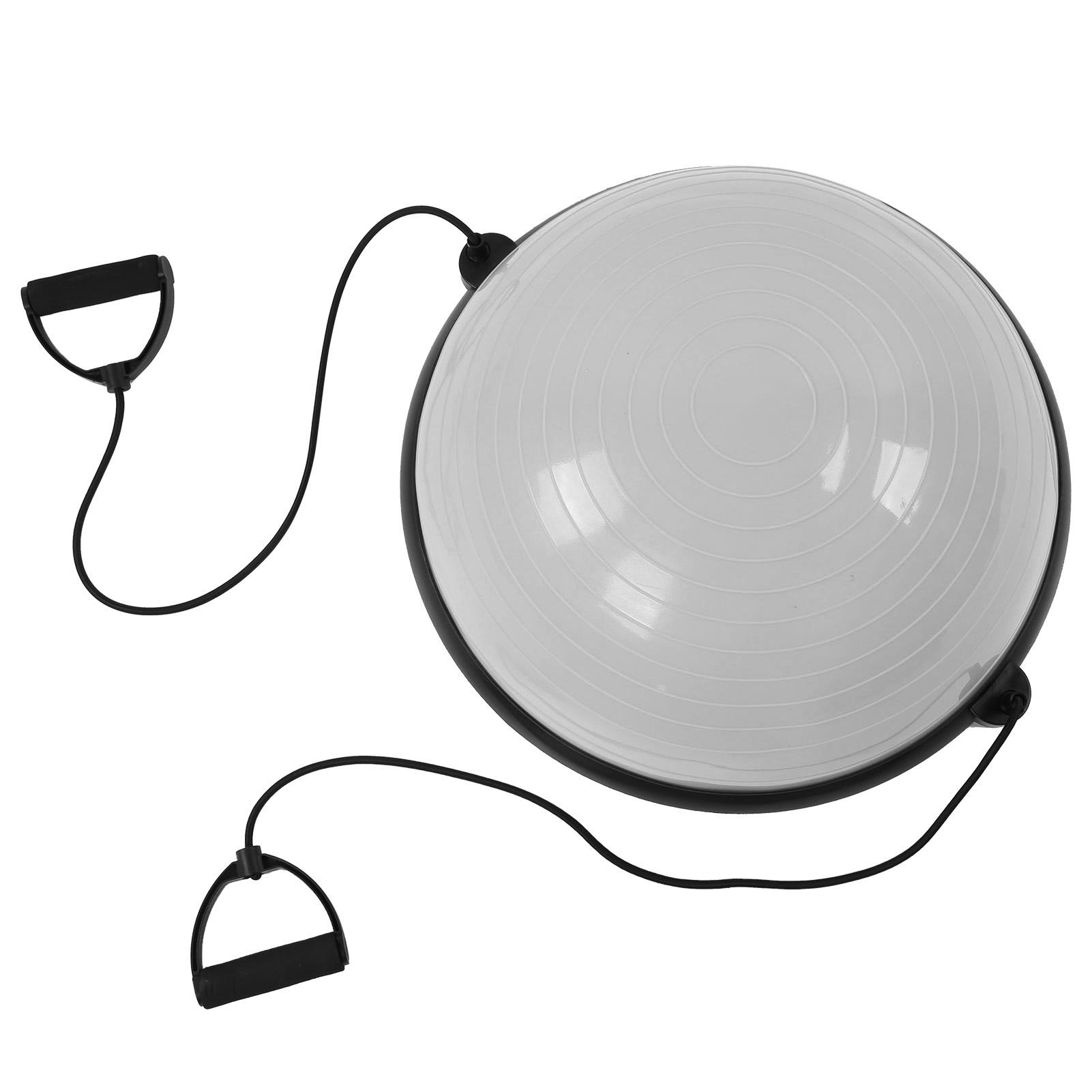 

Мяч для йоги с ремнями, противоскользящий, для фитнеса, балансирующий, полумяч для основных тренировок, серый