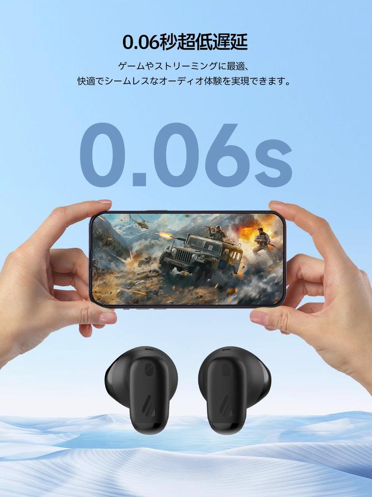 Edifier X1 Lite Wireless Earbuds, Lightweight, 4g, Zero Pressure, AI-Powered Noise Cancelling for Calls, In-Ear Headphones, 26 Hours of Playback,