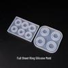 DIY-Silikonform für Kristall-Epoxidharz-Schmuck - Runde und Sechsfach-Gitter-Designs