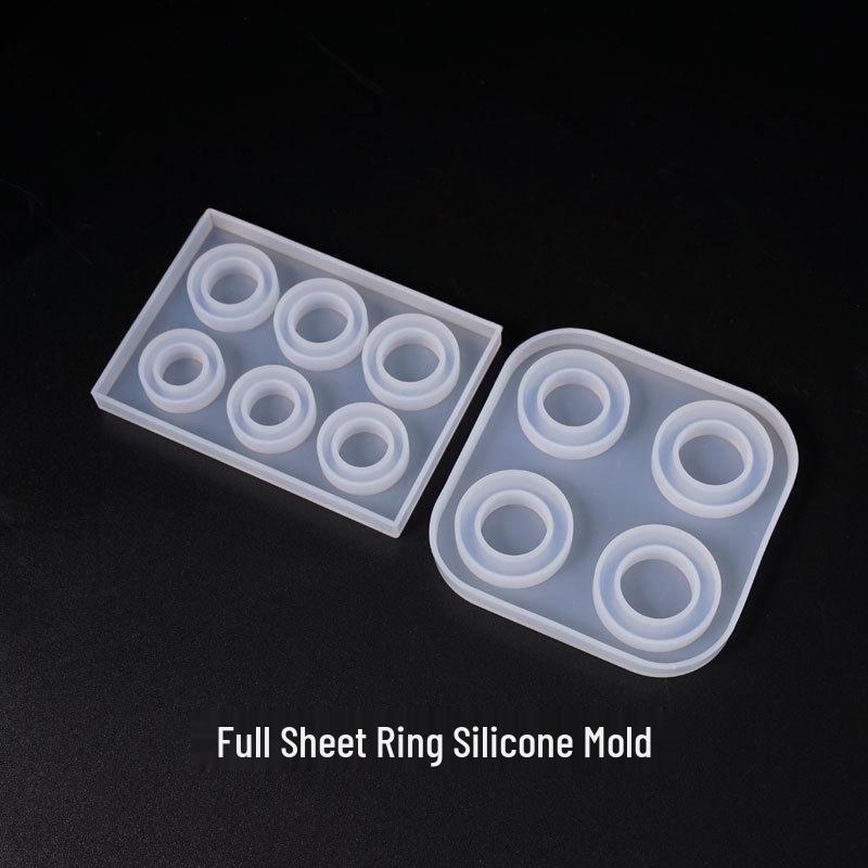 DIY-Silikonform für Kristall-Epoxidharz-Schmuck - Runde und Sechsfach-Gitter-Designs