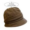 Japanese Bucket Hat Cotton Basin Cap Portable Pleated Women Cap