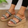 Fashion Shoes for Women New Trend Open Toe Women Wedge Slippers Summer Outdoor Sandals Beach Large Size Platform Slippers Slides Women
