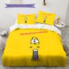 Larva Pattern Bedding Home Decoration Birthday Gift ( 1 Duvet Cover + 2 Pillowcase, Without Core),fan Merchandise.