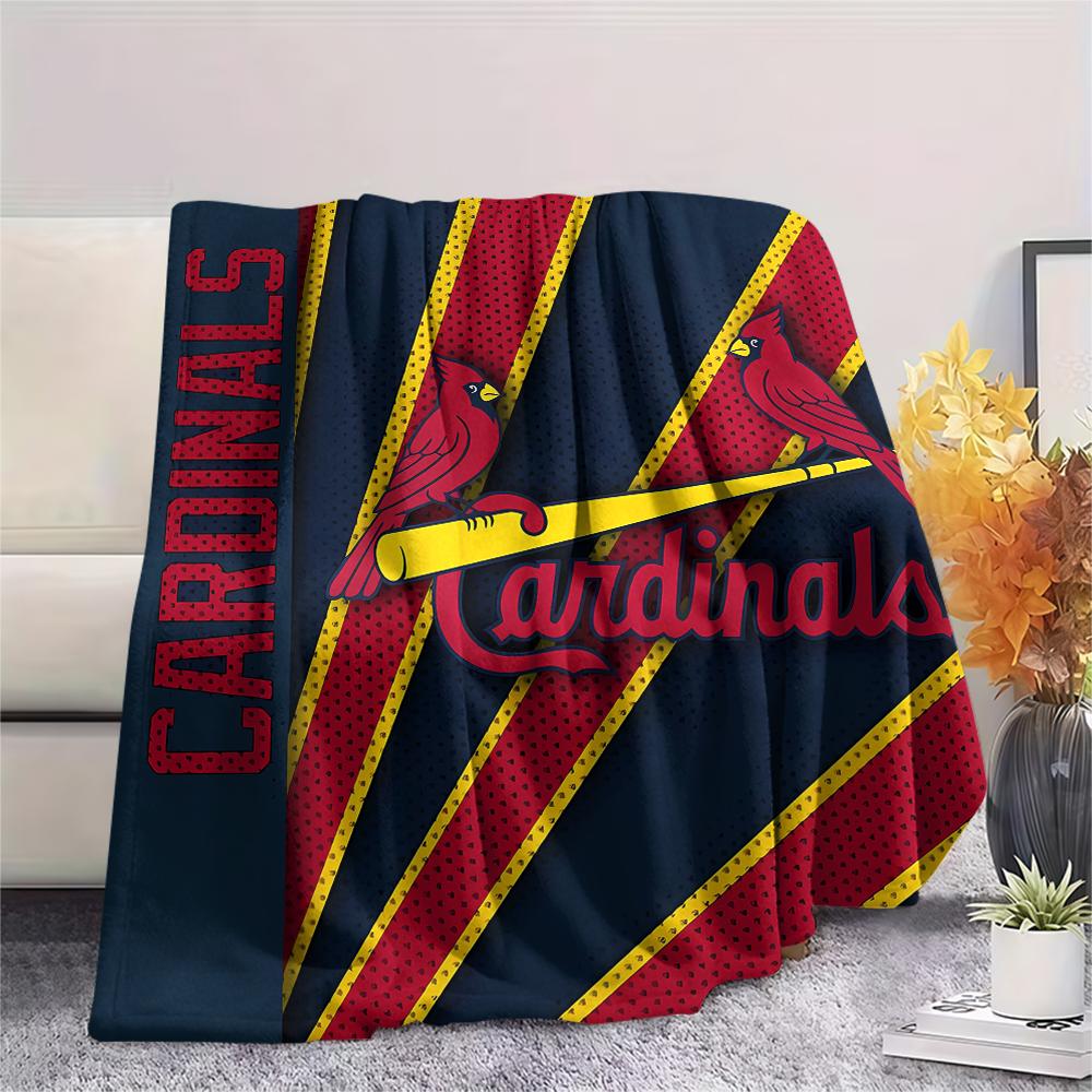 1Pc Arizona Cardinals Print Flannel Blanket, High quality Comfortable for All Seasons, Home Decor, Warmth and Comfort, Perfect for Gifts