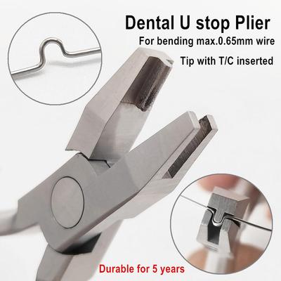 1 Piece Dental Orthodontic U Stop Pliers Loop Bending Forming Plier Stainless Steel Wire Bend Form Instrument Dentist Tool