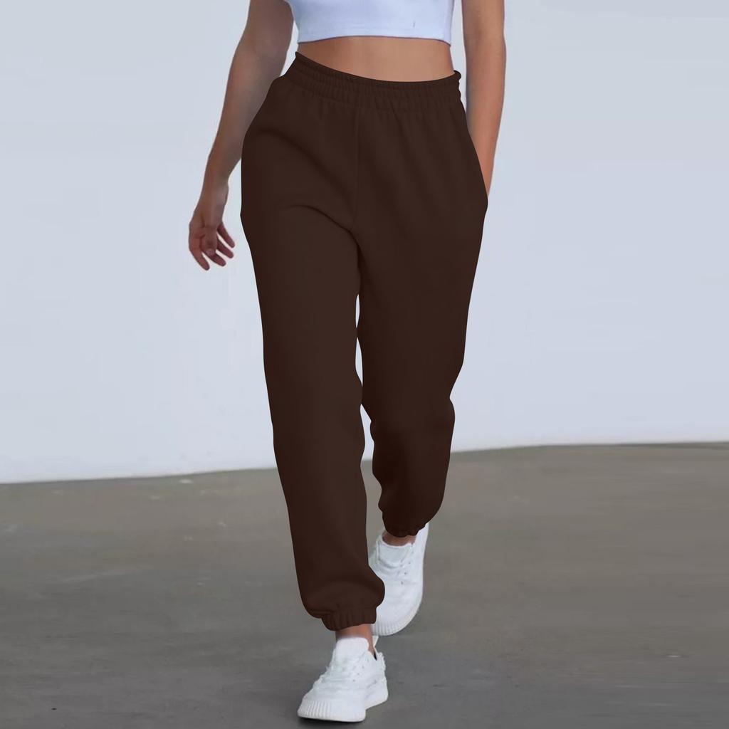 Women's High Waisted Loose Sportswear Pants Jogging Pants Fashionable Casual With Pockets