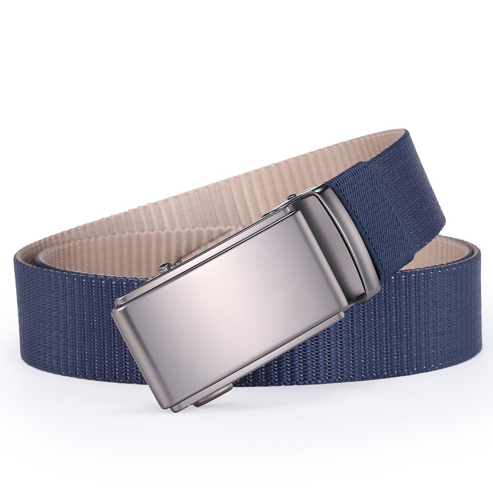 Alloy Automatic Buckle Tactical Ratchet Belt for Men High Quality Military Style Waist Belt Male Canvas Nylon Can use Both Side