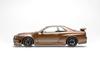 FREESTYLE MOTORHELIX Scale Nissan Skyline CUSTOMIZED VERSION Metal Bronze Finished Product M83414 1/18 GT-R (R34)