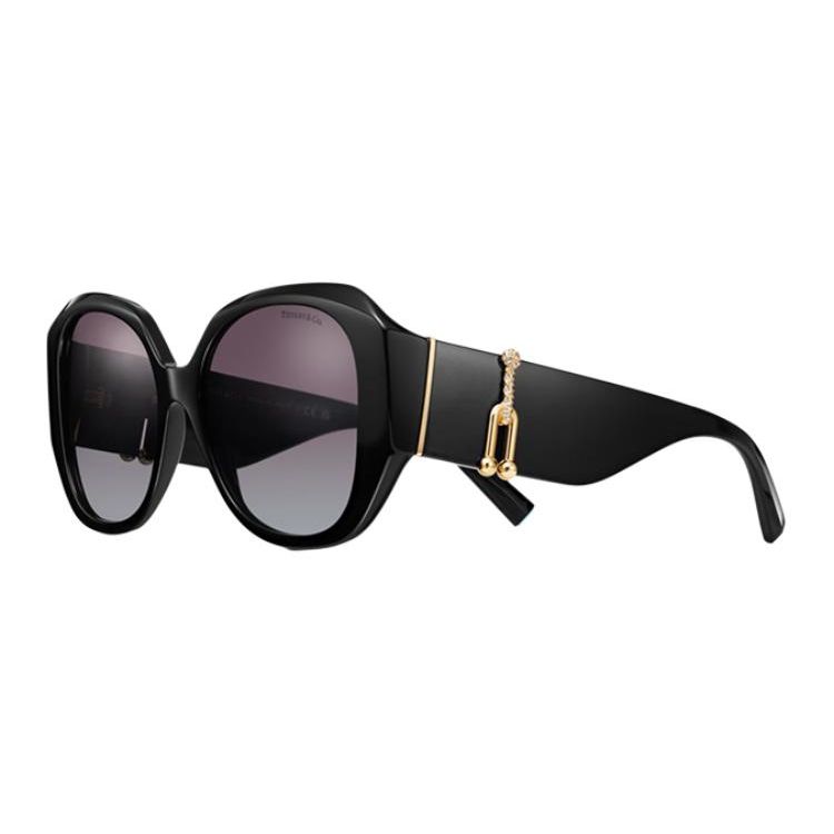 

Tiffany & Co. Crystal Decorative Gradient Lens Square Sunglasses Women sunglasses Black 73229146 OS,Black