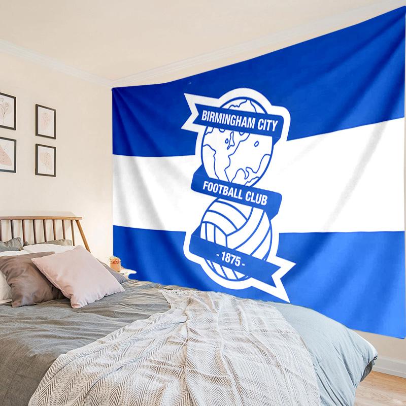 1PC Birmingham City Football Club Tapestry Hanging for Bedroom,Livingroom, Playroom,Decor Art Room Wall Tapestry Holiday and Birthday Gifts