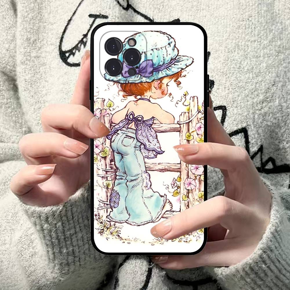 Sarah Kay Girls Cute Phone Case For IPhone 17 16 15 Plus X 14 11 12 13 Mini Pro Max Mobile Case