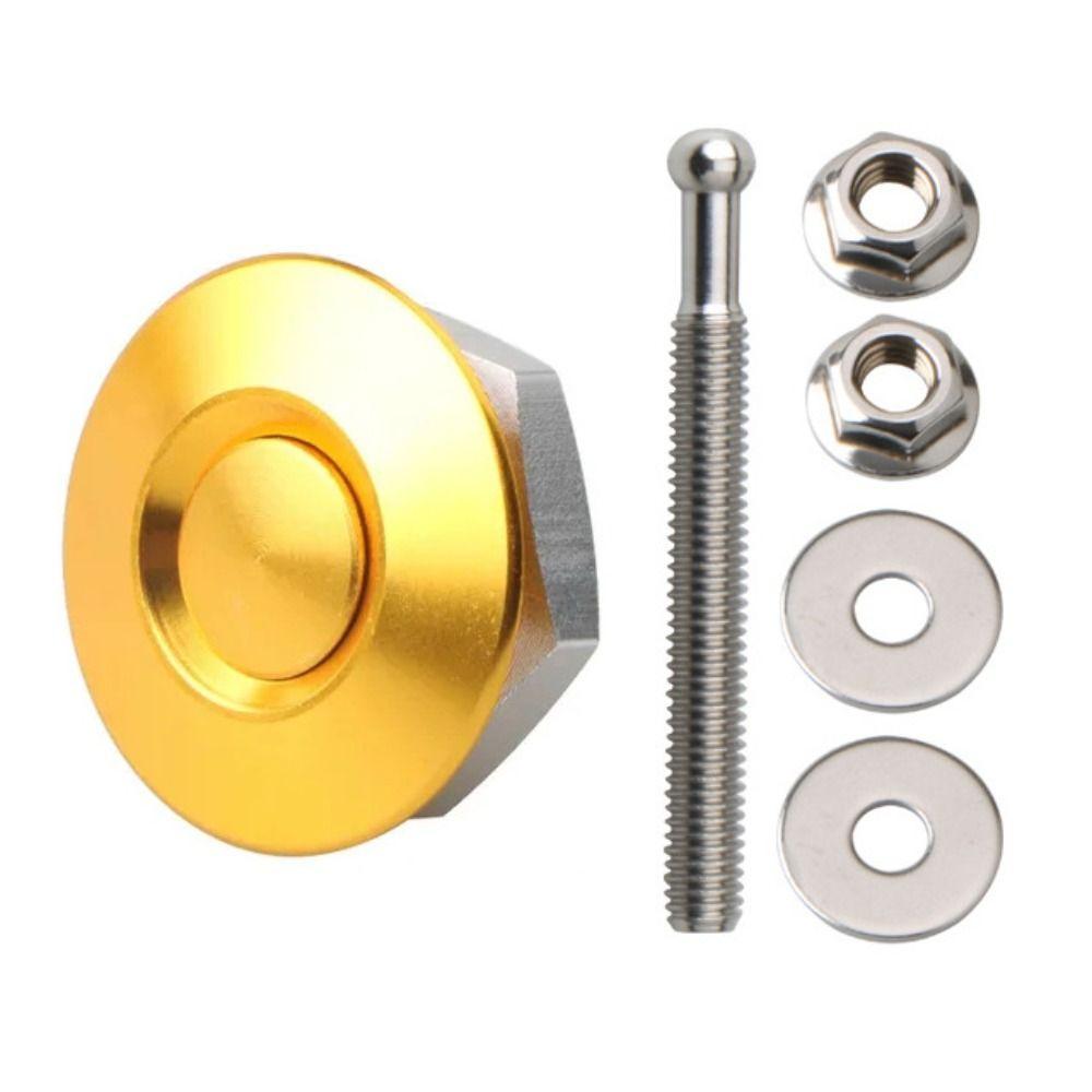 Lock Clip Hood Pins 25mm Mini Size Push Button Lock Universal Quick Release Fasteners Racing Car