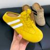 Temperament bag head half slippers women wear new summer and autumn thick bottom lazy one pedal