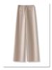 Women's Woolen Wide-Leg Drape Pants: New 2025 Loose, Stylish Velvet-Enhanced Suit Trousers for Autumn and Winter.