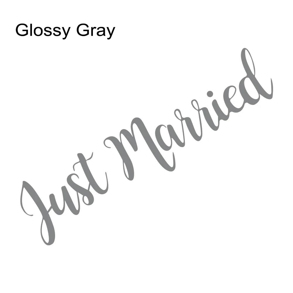 Just Married Wedding Slogan Car Windshield Window Banner Sticker PVC Vinyl Decal Personalised Car Decoration Wedding Supplies