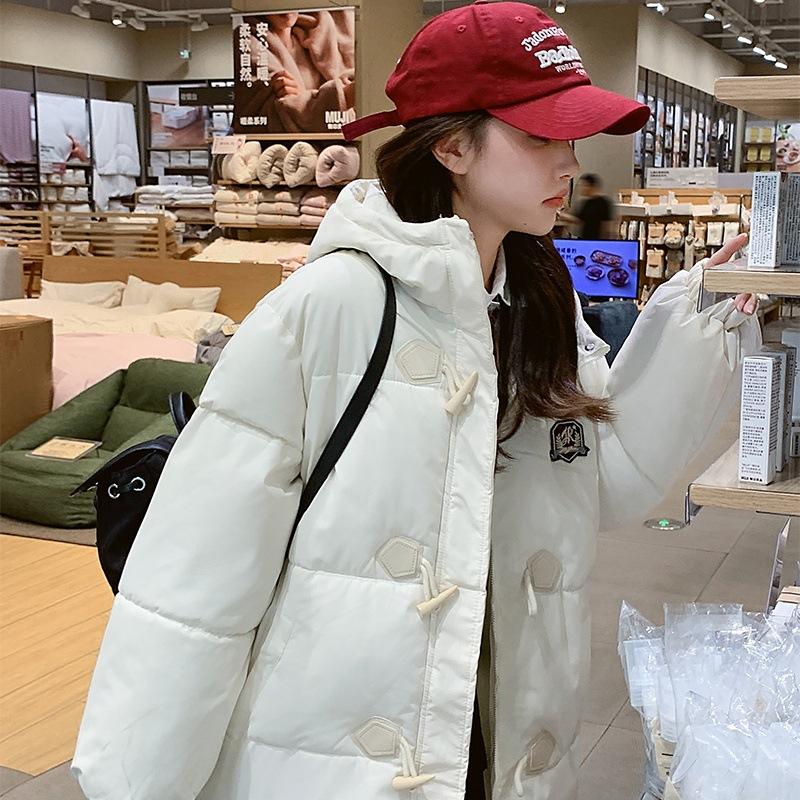 

Средняя и длинная колледж пуховая хлопковая одежда женская зимняя одежда новая хлопковая одежда маленькая куртка с капюшоном студенческая куртка S