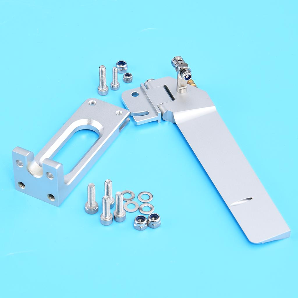 Aluminum 108x130mm Rudder with Water Pickup Suitable for Rc Boat Length 80-100cm Good Quality