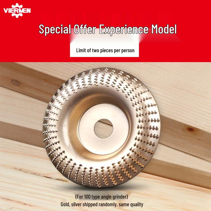 Woodworking Angle Grinder Burr Disc & Polishing Wheel Set