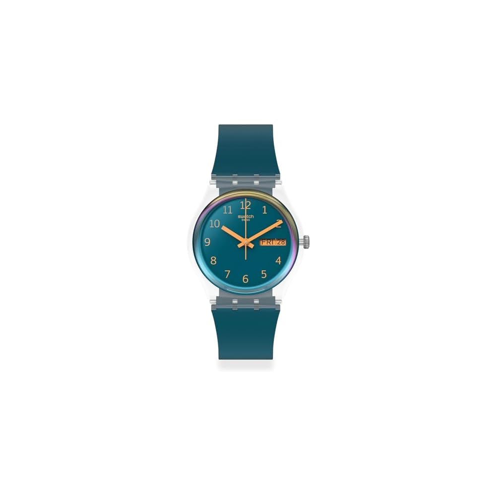 Swatch Blue Away SO28K700 Men s Watch Blue Dial Stainless Steel Case Water Resistant