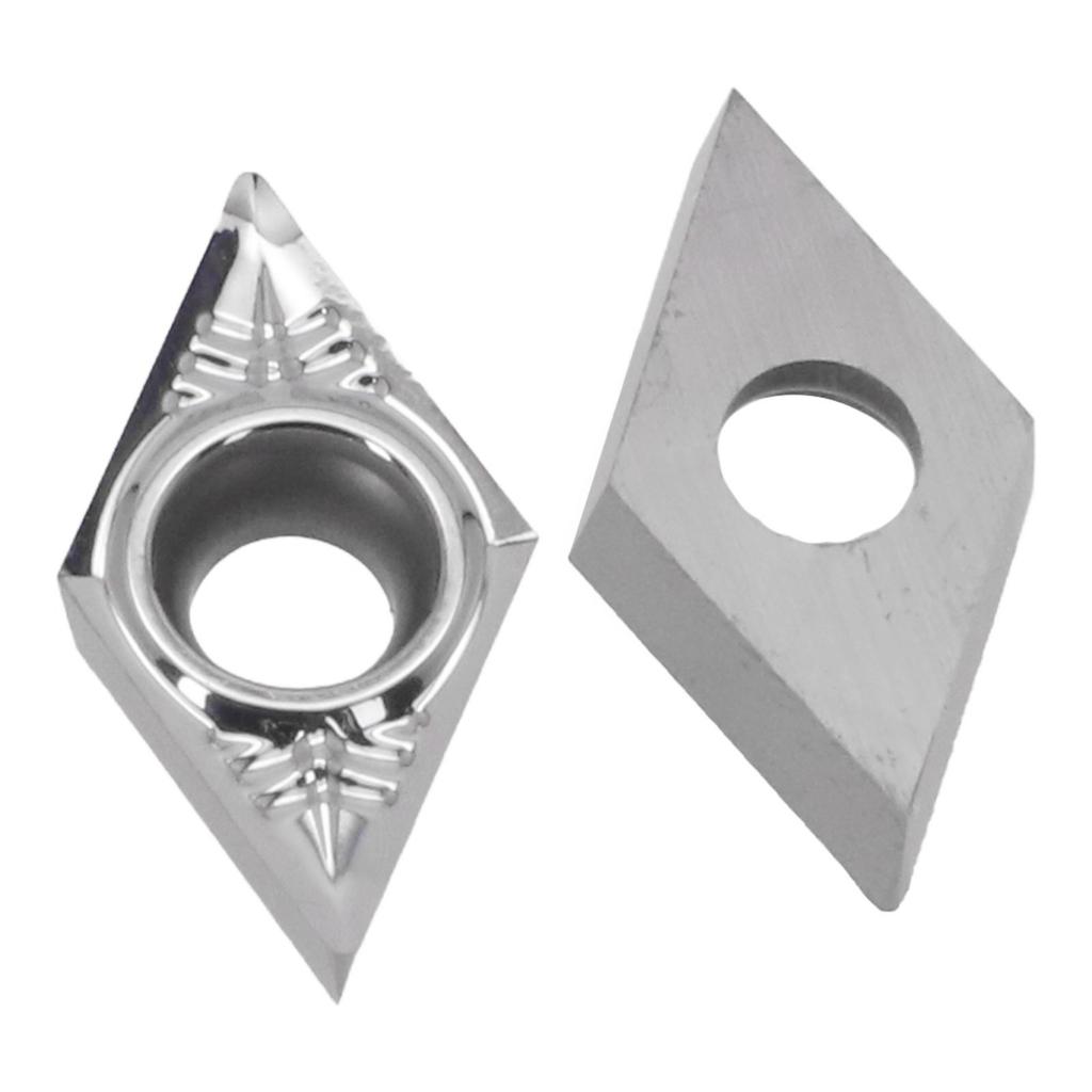 New Practical Carbide Lathe Insert Replacement Turning Tool 10pcs Aluminum Inserts For Aluminum For Turning Cutting