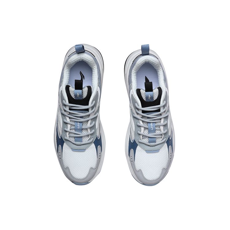 Li Ning Durable Low-Top Running Shoes Men Sneakers White Blue AGCR205-3