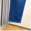 DIMANAF 2026 Autumn Winter New Plus Size Women Loose Fit Denim Pants Embroidery Decorated Blue