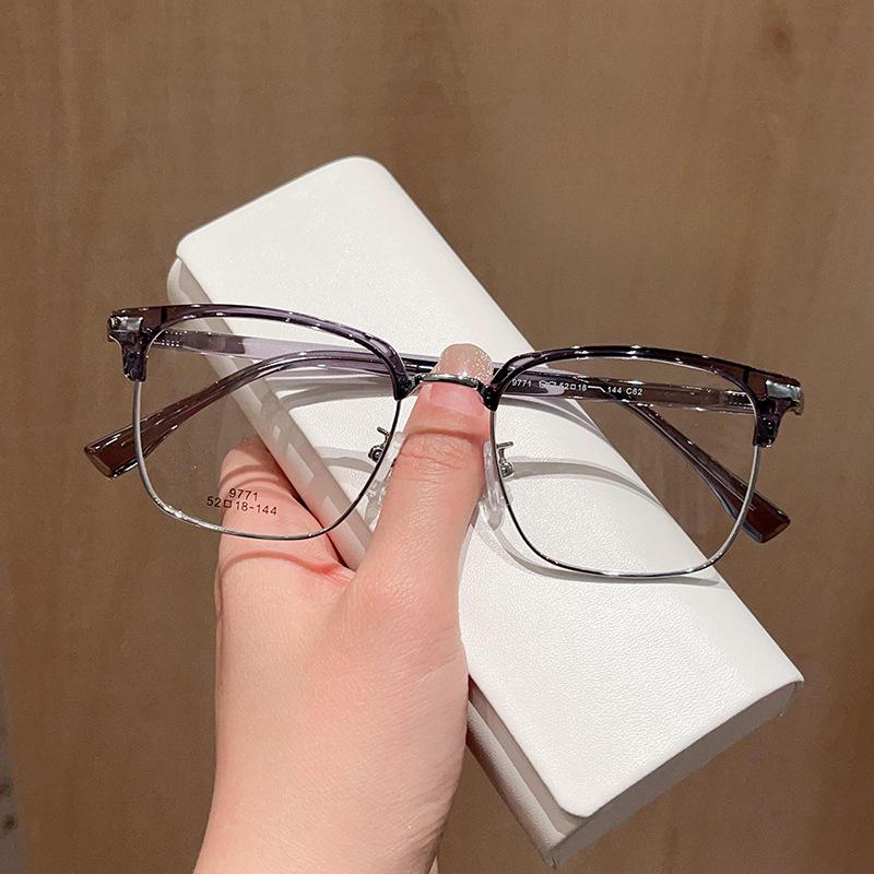 

Модная мужская оправа для очков для бровей в стиле ретро, ​​повседневная мужская оправа для лица, которую можно сочетать с оправой для очков для близорукости Tide.