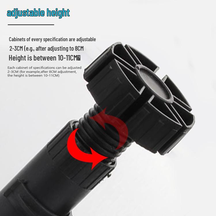 Adjustable PVC Cabinet and Table Support Feet