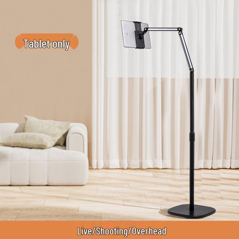 Dual Position Magnetic Phone Holder for Floor-Standing Live Streaming & Multi-functional Top-Down Shooting