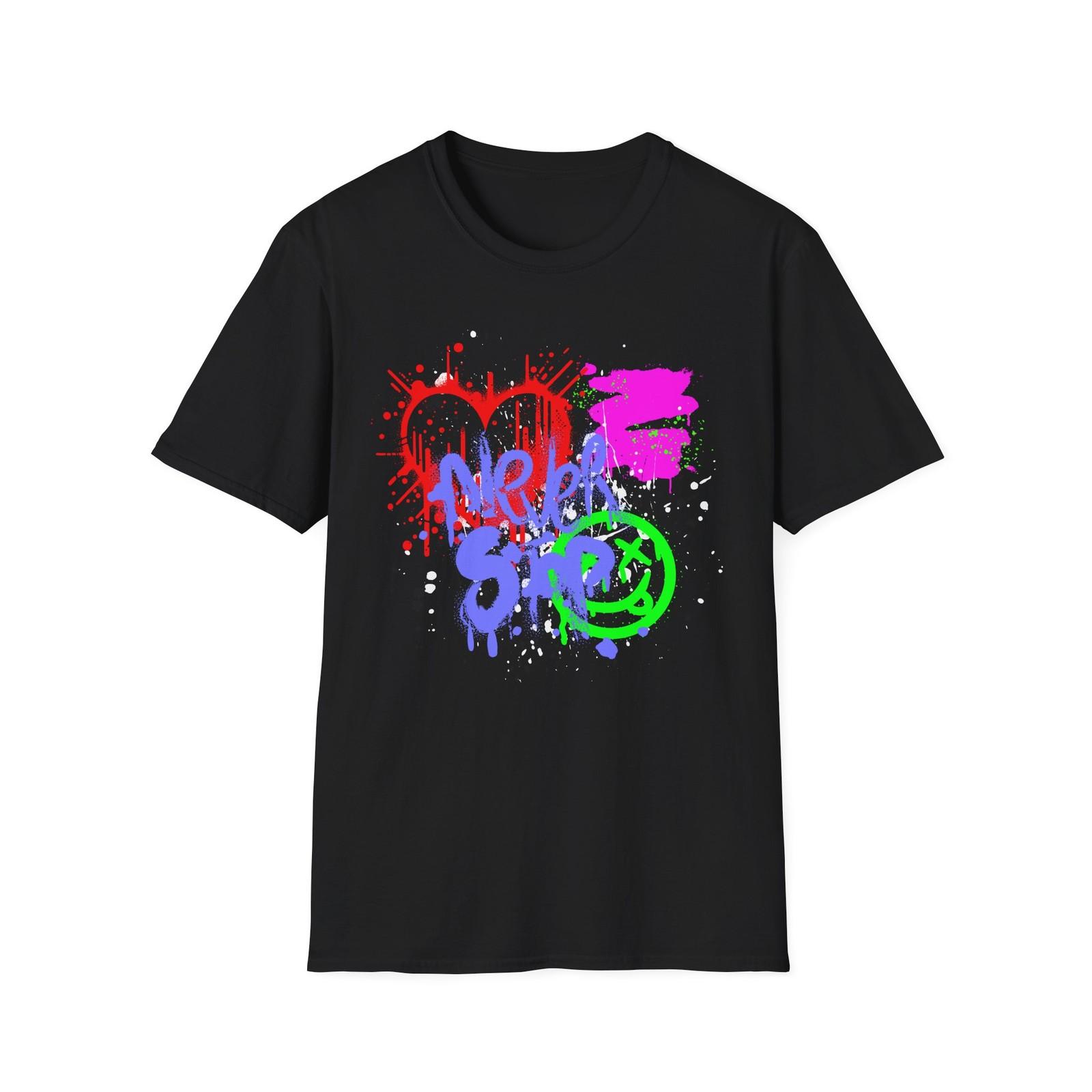Never Stop | Colorful Kids Shirt | Cool Teen Shirt | Unisex Softstyle T-Shirt XXXXL