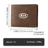 For KIA Men's Wallet NO Zipper Buckle Purse Daily Casual Zero Wallets Ceed Sportage Rio K5 K2 Optima Cerato Proceed Venga Xcpk70