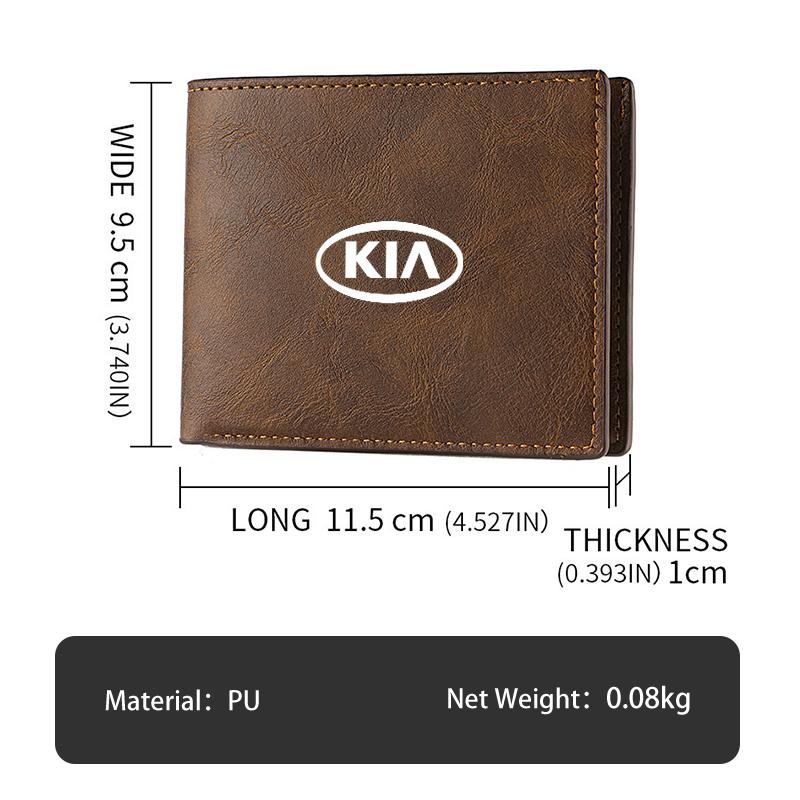 For KIA Men's Wallet NO Zipper Buckle Purse Daily Casual Zero Wallets Ceed Sportage Rio K5 K2 Optima Cerato Proceed Venga Xcpk70