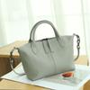 Women's Fashionable Leather Bag Casual One-shoulder Cross-section Head Layer Cowhide Simple Dumpling