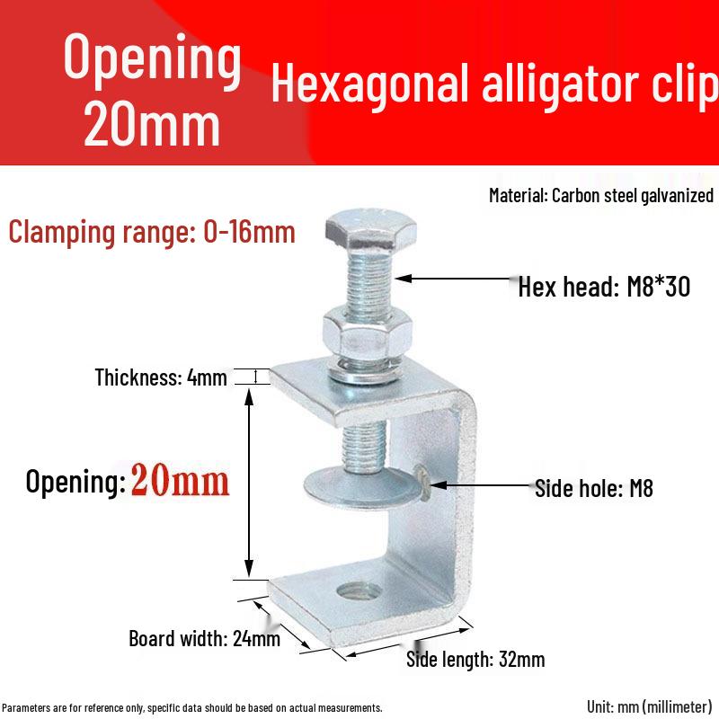 304 Stainless Steel U-Clamp Tiger Clamp with Hand-Tightened Eyebolt