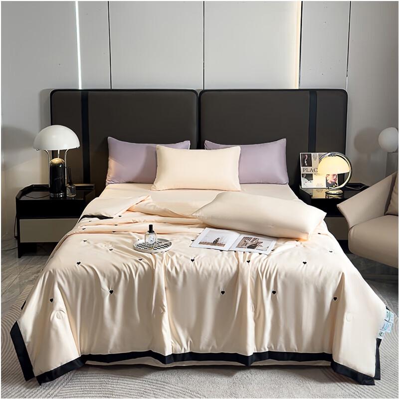 

Tencel Embroidered Summer Quilt 4-Piece Set