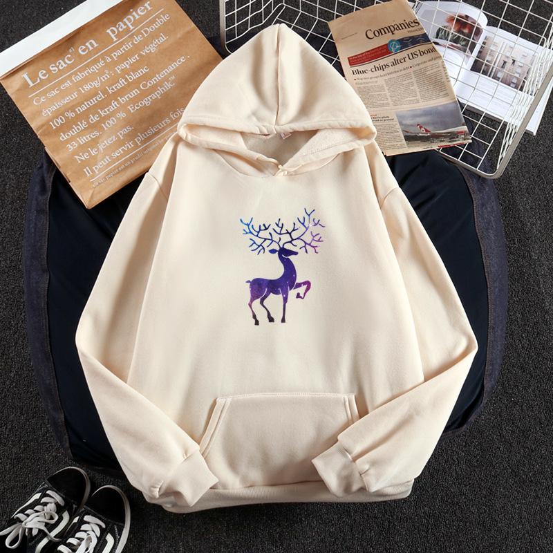2026 Korean Style Women's Hooded Velvet Sweatshirt & Loose Jacket for Autumn Winter