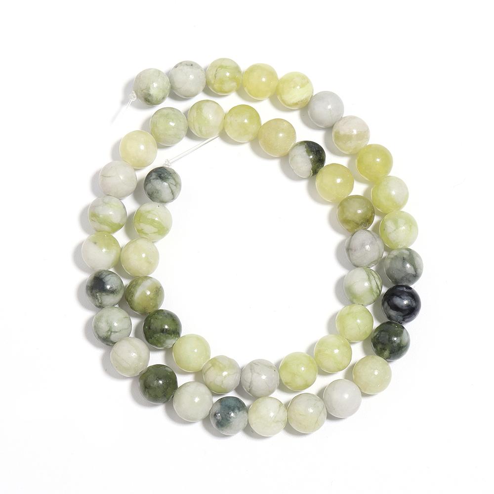 4/6/8/10/12mm Natural Australian Jade Stone Beads Green Round Gem Loose Beads For Jewelry Making DIY Necklace Bracelets Supplies