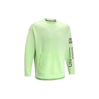 Bluza męska z nadrukiem, okrągły dekolt, zielona 1373800-369