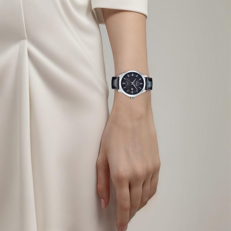 Casio SHEEN Artificial Sapphire Glass Mirror Solar Waterproof Elegant Business Watch Quartz Movement Genuine Leather Strap Japanese SHS-4522L-1AUPR