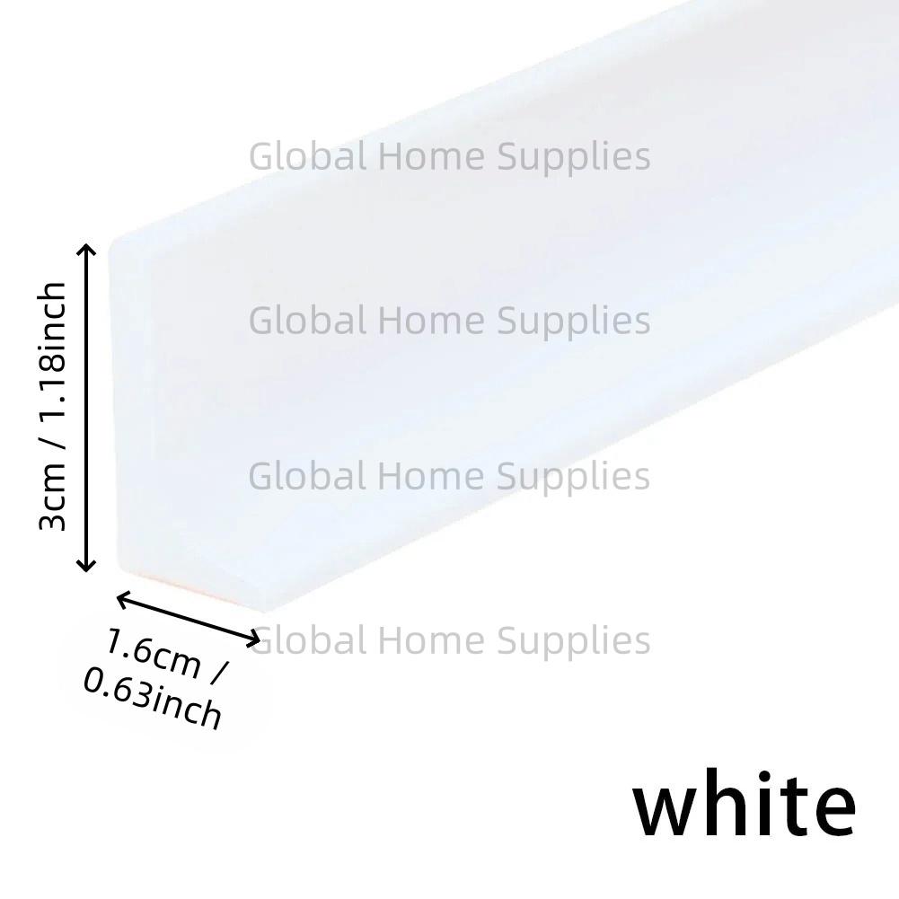 

Shower Threshold Water Guard Dam Bottom Seal for Bathroom Glass Shower Door Strip Dry and Wet Separation Caulk Seal Edge Tape 50cm - 1.64ft