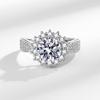 Silve Gorgeous Shiny Stone Zircom Ring For Women Engagement Wedding High Quality Fine Jewelry